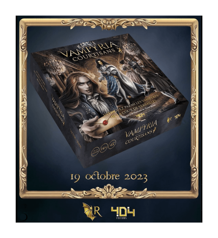Boîte du jeu Vampyria Courtisans, aux éditions 404