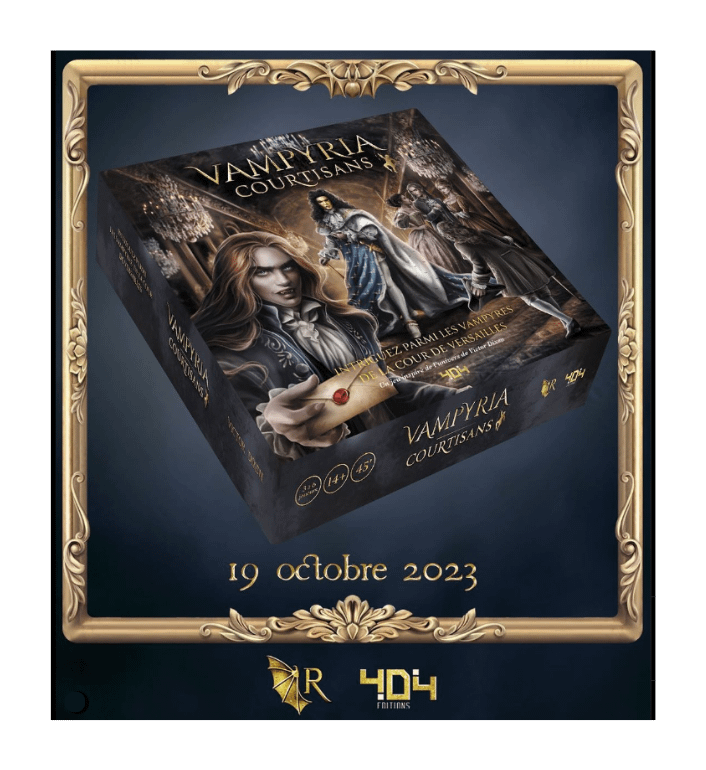 Boîte du jeu Vampyria Courtisans, aux éditions 404