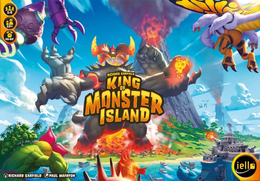 Illustration de la boîte du jeu de plateau King of Monster Island